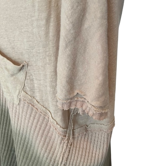 Free People We The Free Sun Dial Tee Top Sand Combo Small Bohemian Oversized - Picture 11 of 16